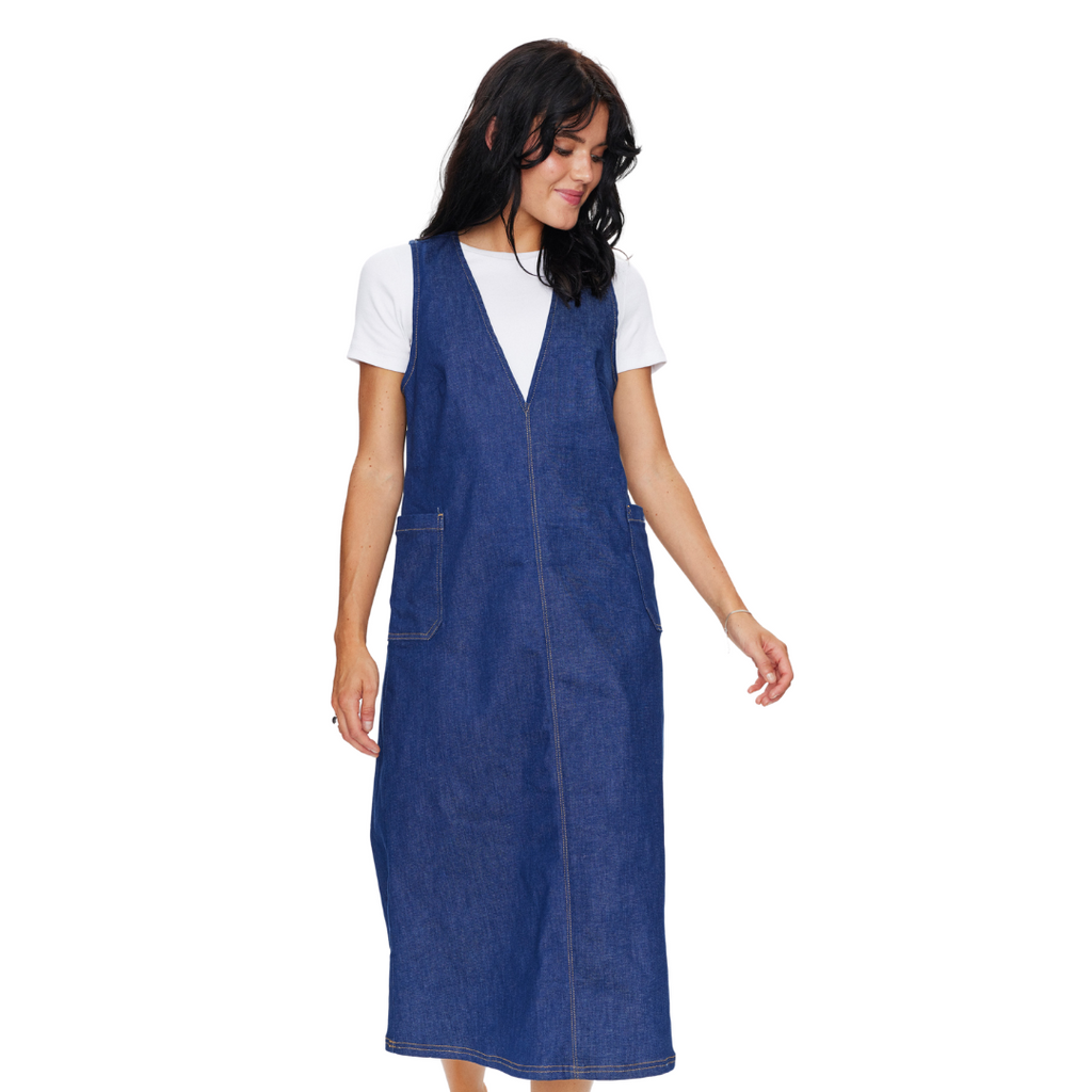 NÜMPH - KJOLE - GIGI 705220 - DARK BLUE DENIM