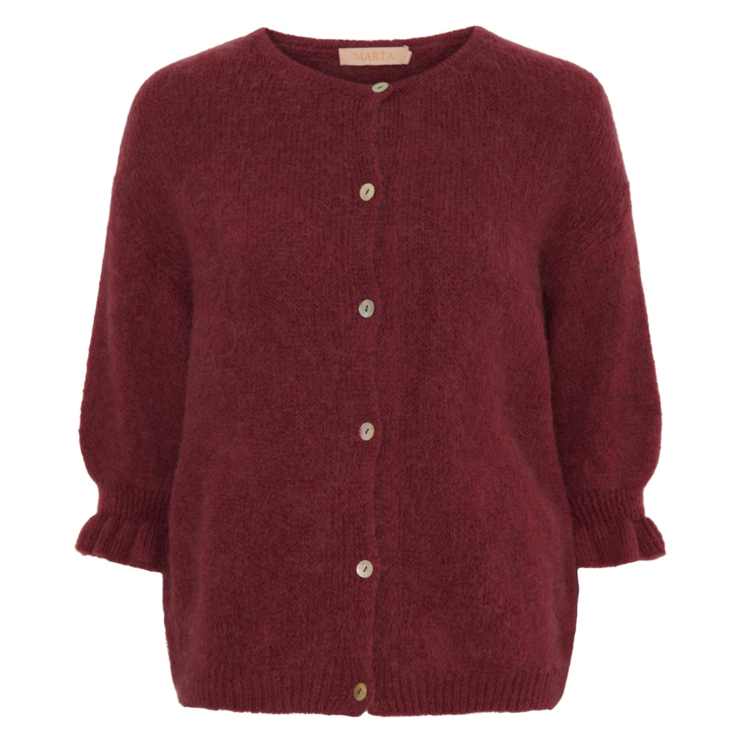 MARTA DU CHATEAU - CARDIGAN - JULIANA 2413 - VINO