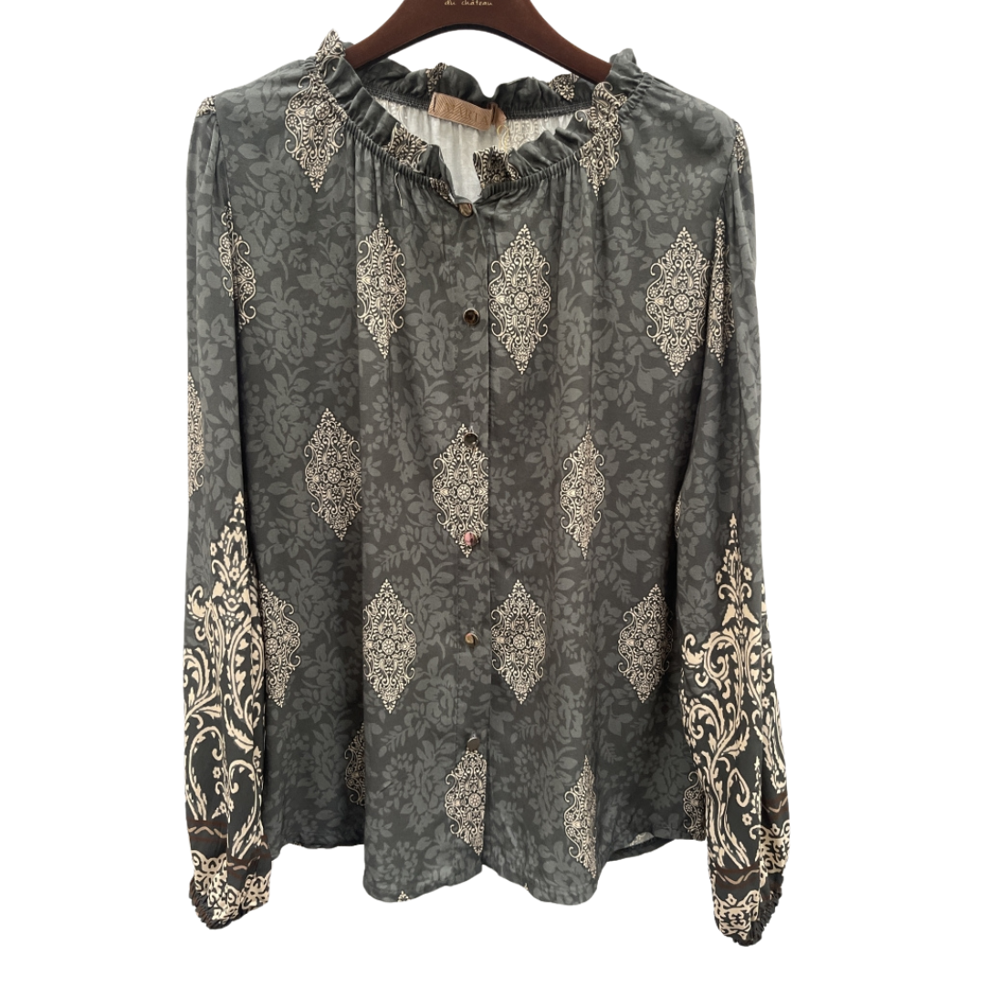 MARTA DU CHATEAU - SKJORTE - YOLANDE 36110 - GRIGIO