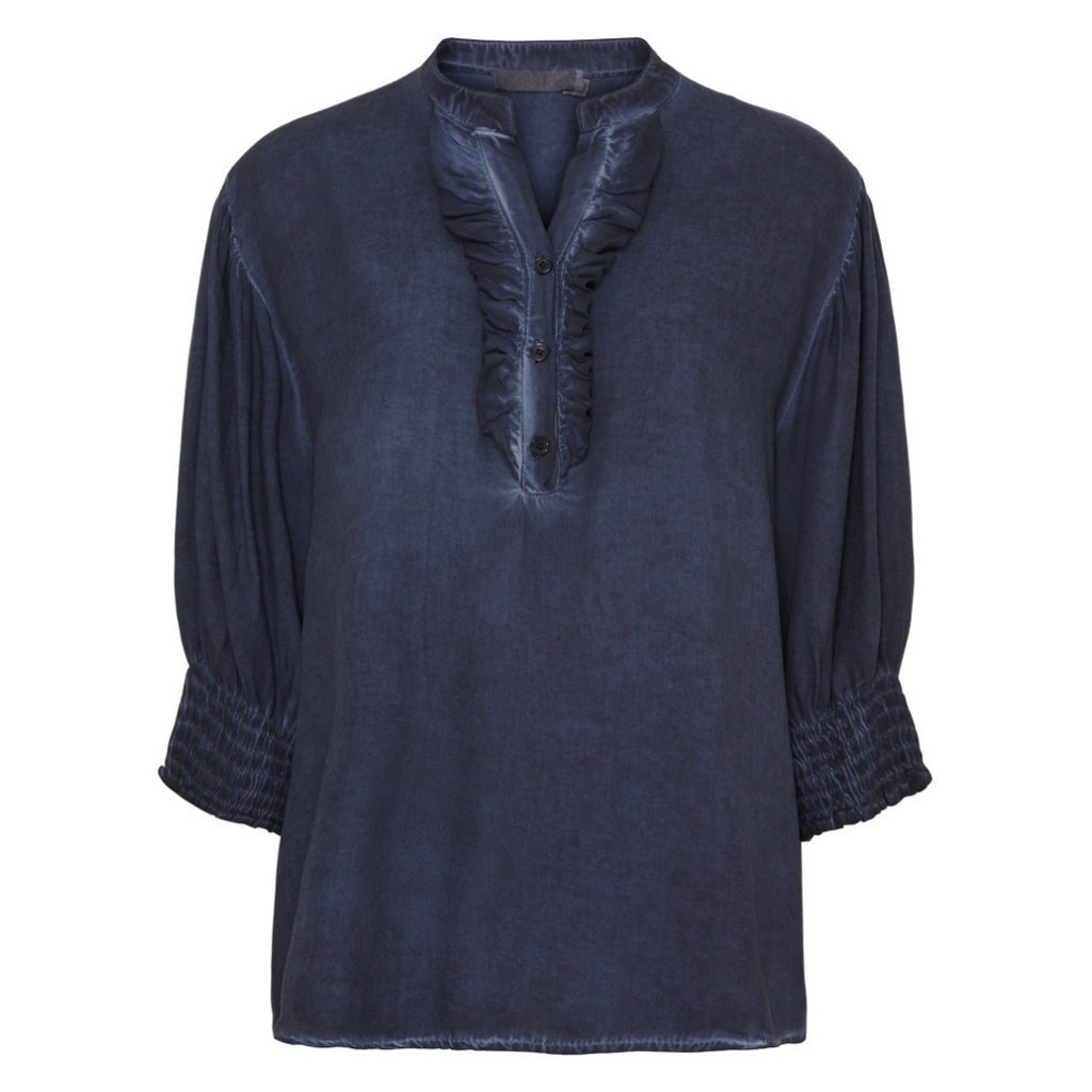 MARTA DU CHATEAU - BLUSE - UNNUR 6317 - BLUE SCURO