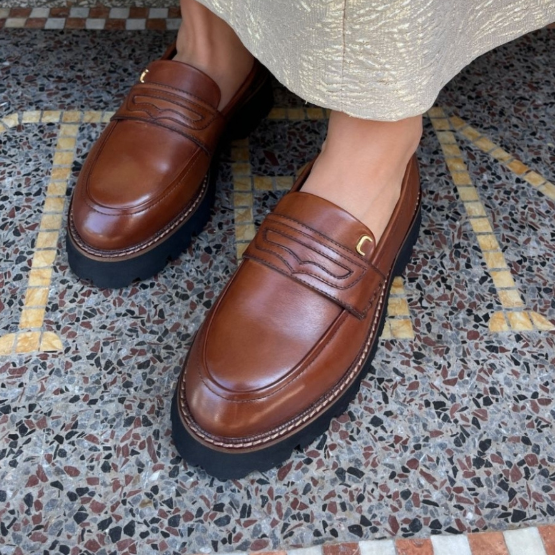COPENHAGEN SHOES - LOAFERS - WALK FOR ME - COGNAC