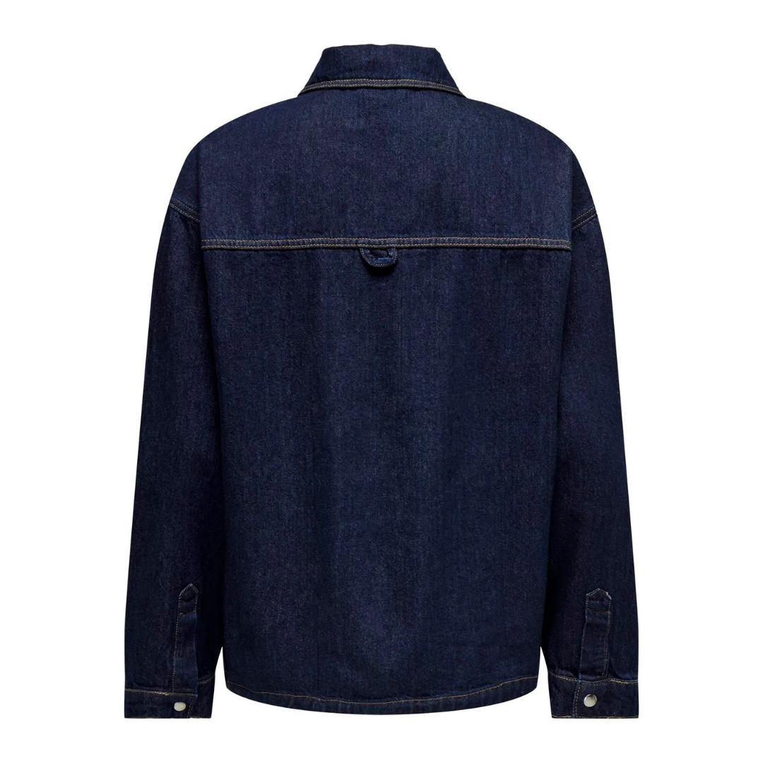 ONLY - SKJORTE - EMMIE 15337147 - DARK BLUE DENIM