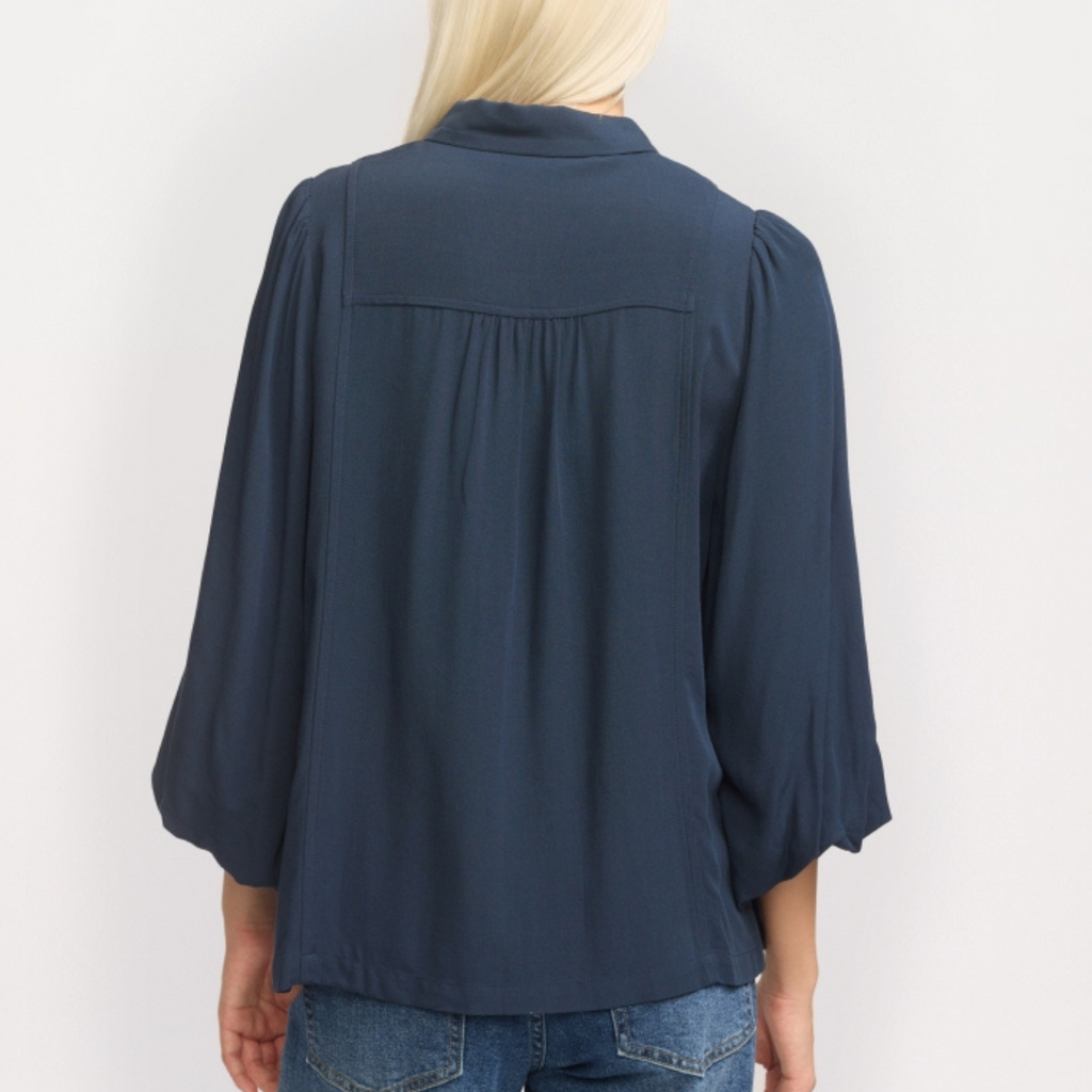 SOFT REBELS - SKJORTE - ELEANOR SR125-701 - TOTAL ECLIPSE