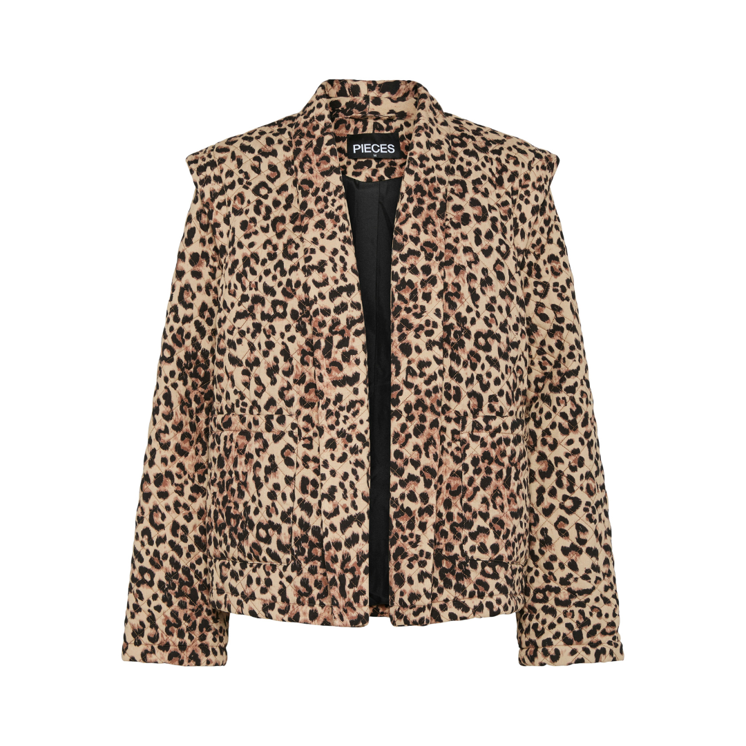 PIECES - JAKKE - SAROLINE 17156101 - TANNIN LEOPARD