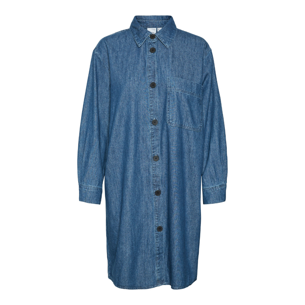 VERO MODA - DENIMKJOLE - ELOISE 10315085 - DARK BLUE DENIM
