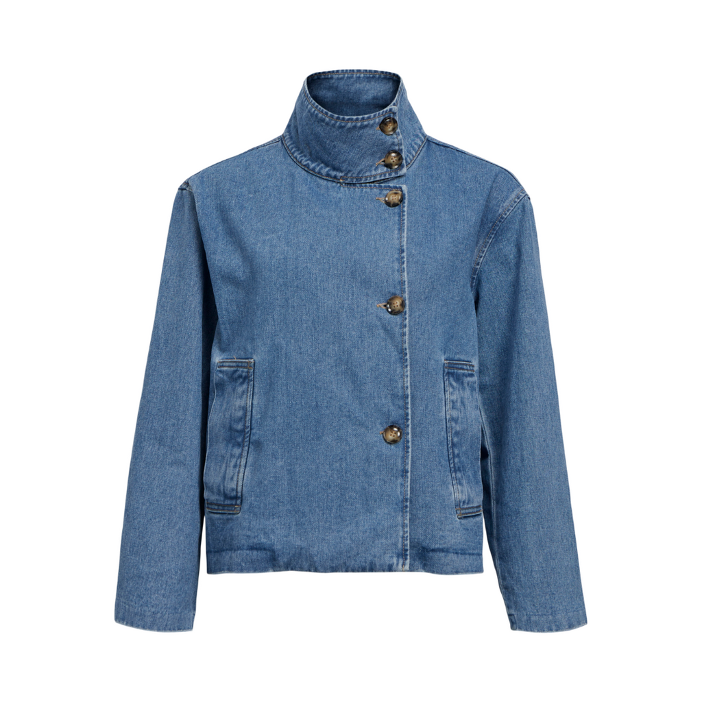 OBJECT - JAKKE - TILLA GRO 23046378 - MEDIUM BLUE DENIM