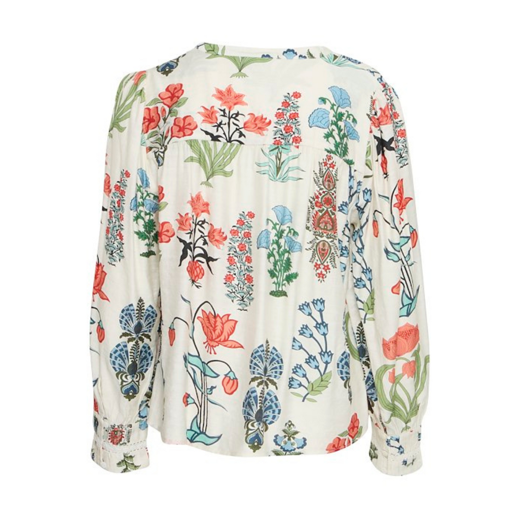 PULZ - BLUSE - DORTE 50208949 - ANTIQUE WHITE PRINTED