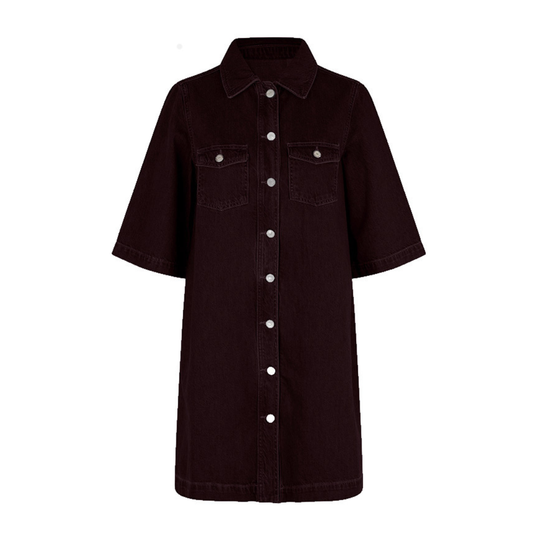 GLOBAL FUNK - DENIMKJOLE - MIRA 74238815 - DARK BURGENDY