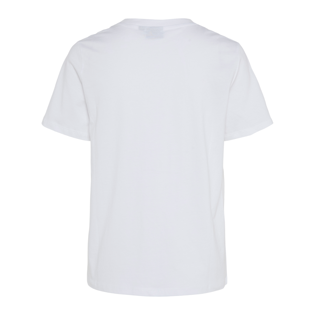 PIECES - T-SHIRT - SCARLETT 17155374 - BRIGHT WHITE/LOVERS CLUB HEART