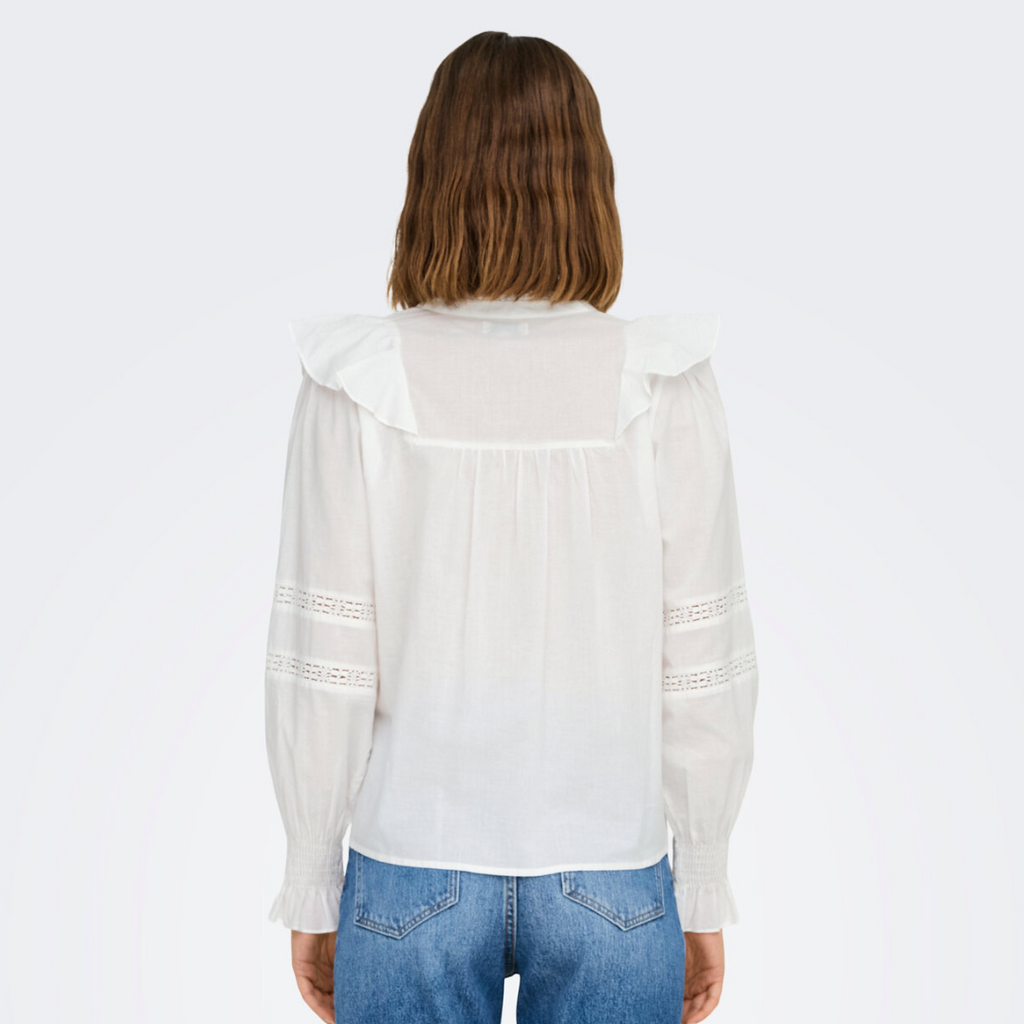 ONLY - BLUSE - JULIA 15342815 - CLOUD DANCER