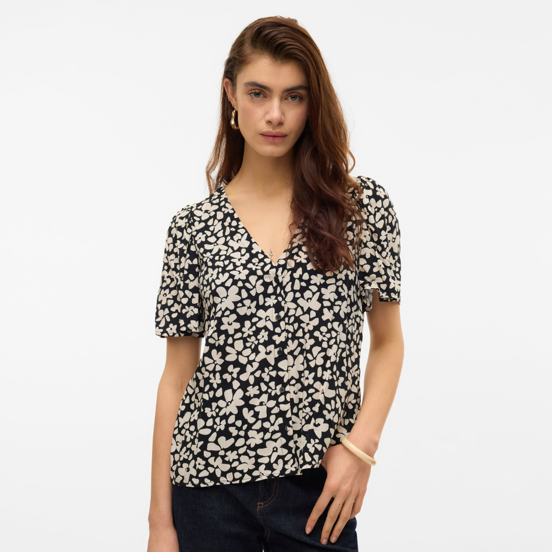 VERO MODA - BLUSE - ALBA 10325871 - BLACK SUSSIE