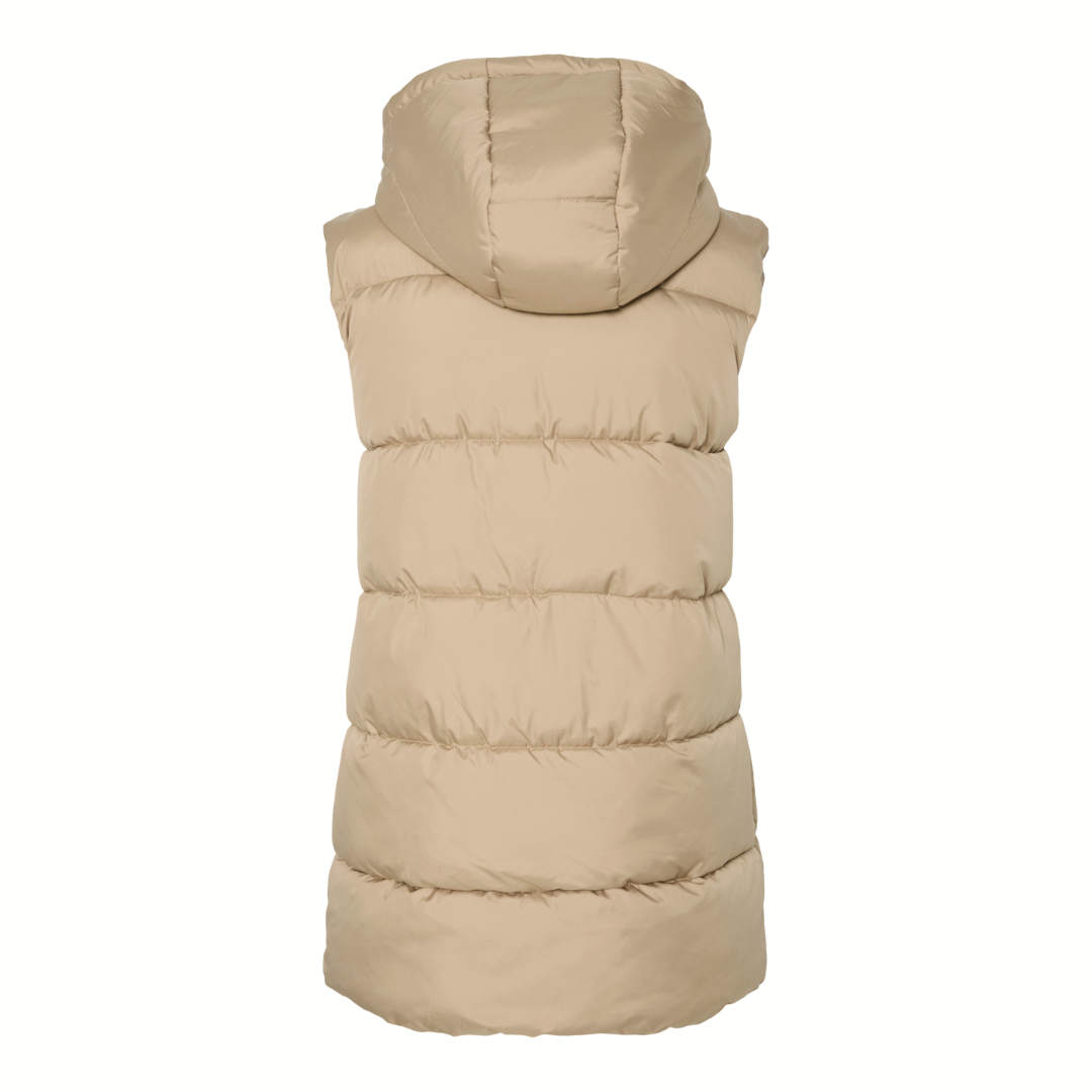 PIECES - VEST - BEE 17115628 - SILVER MINK