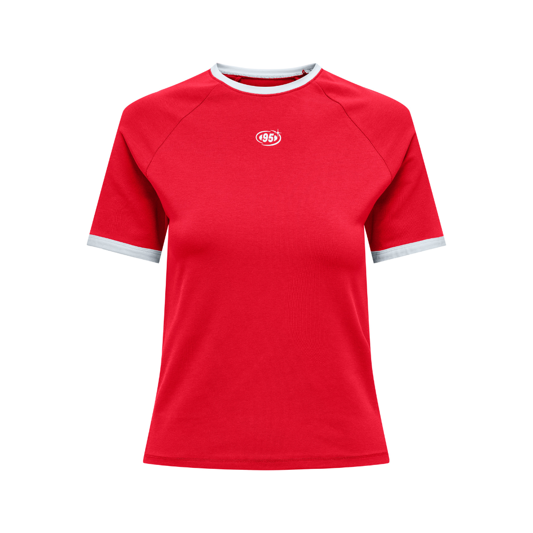 ONLY - T-SHIRT - CHOICE 15343575 - TRUE RED 95 LOGO