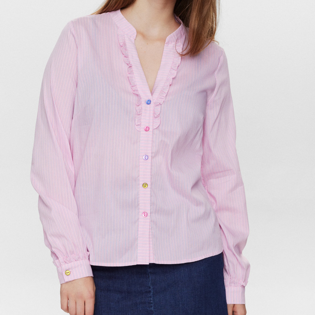 NÜMPH - SKJORTE - FARRAH 705031 - PINK LADY