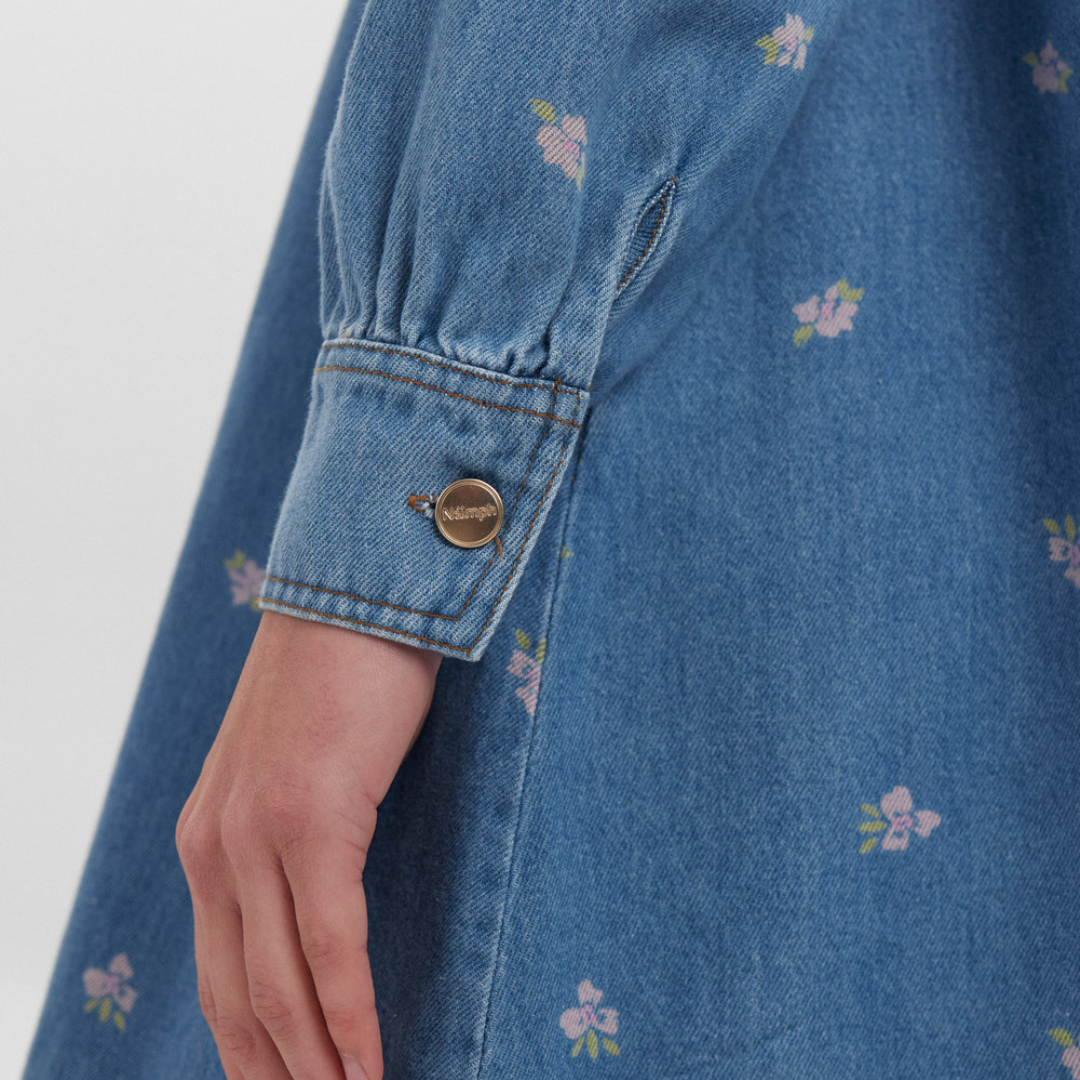 NÜMPH - DENIMKJOLE - IBIZA 705067 - MEDIUM BLUE DENIM