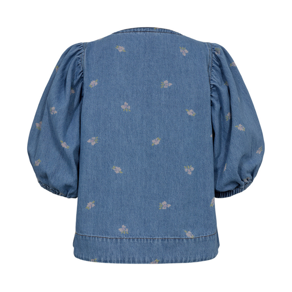 NÜMPH - BLUSE - IBIZA 705068 - MEDIUM BLUE DENIM