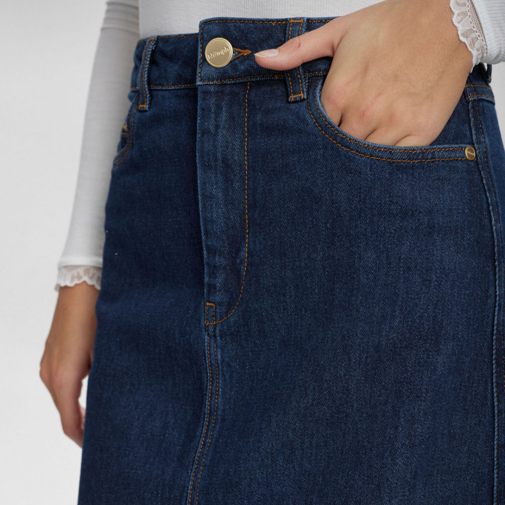 NÜMPH - NEDERDEL - LONDON 705189 - DARK BLUE DENIM