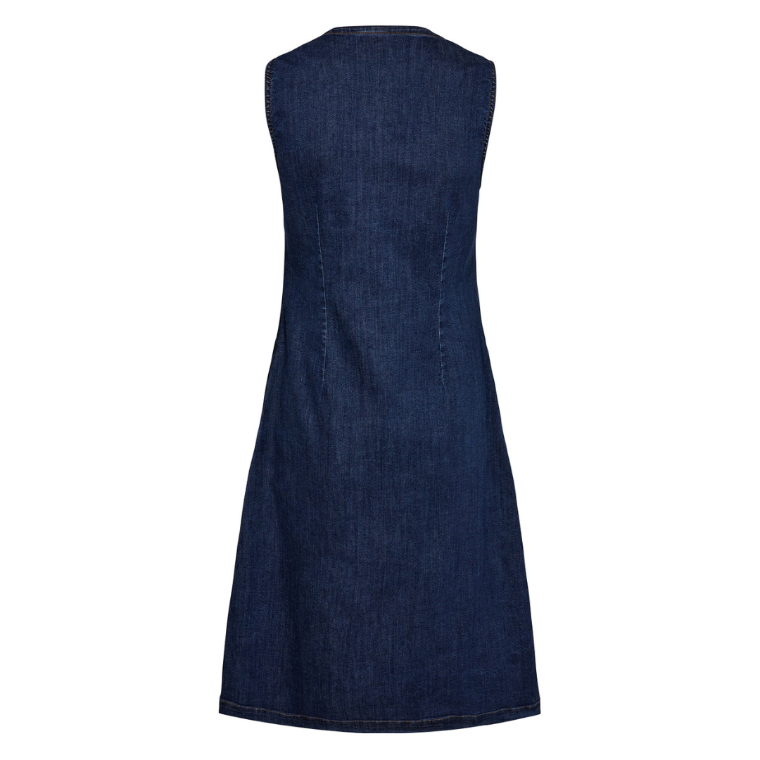 NÜMPH - DENIMKJOLE - AMBER 705206 - DARK BLUE DENIM