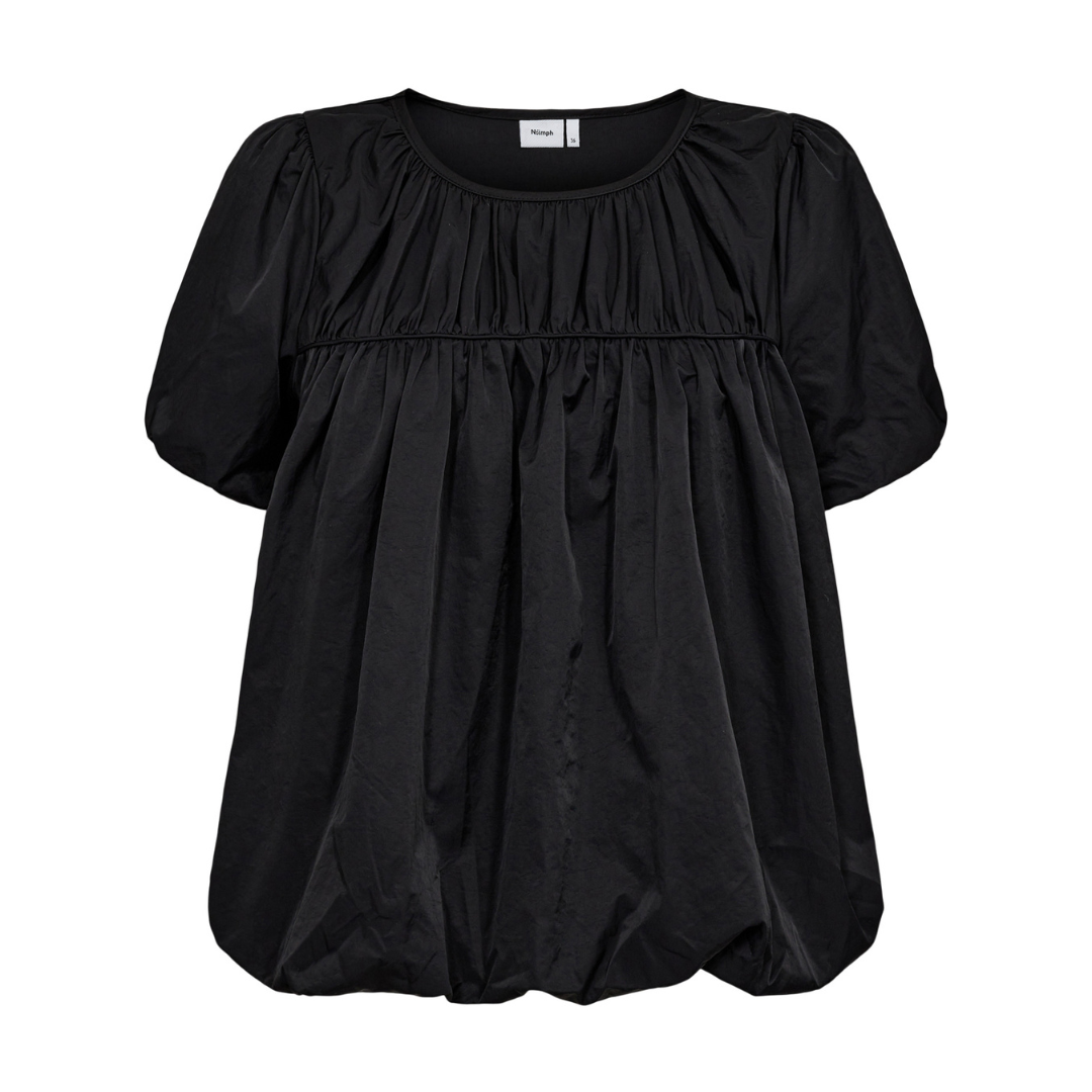 NÜMPH - BLUSE - FRANKIE 705396 - CAVIAR