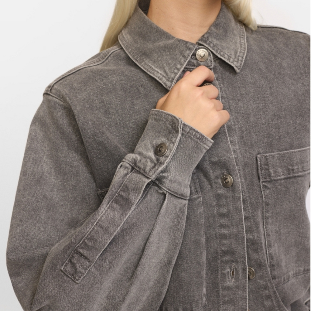 SOFT REBELS - SKJORTE - WILLA SR225-803 - LIGHT GRAY