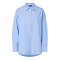 PIECES - SKJORTE - POPPY OXFORD 17155596 - CASHMERE BLUE