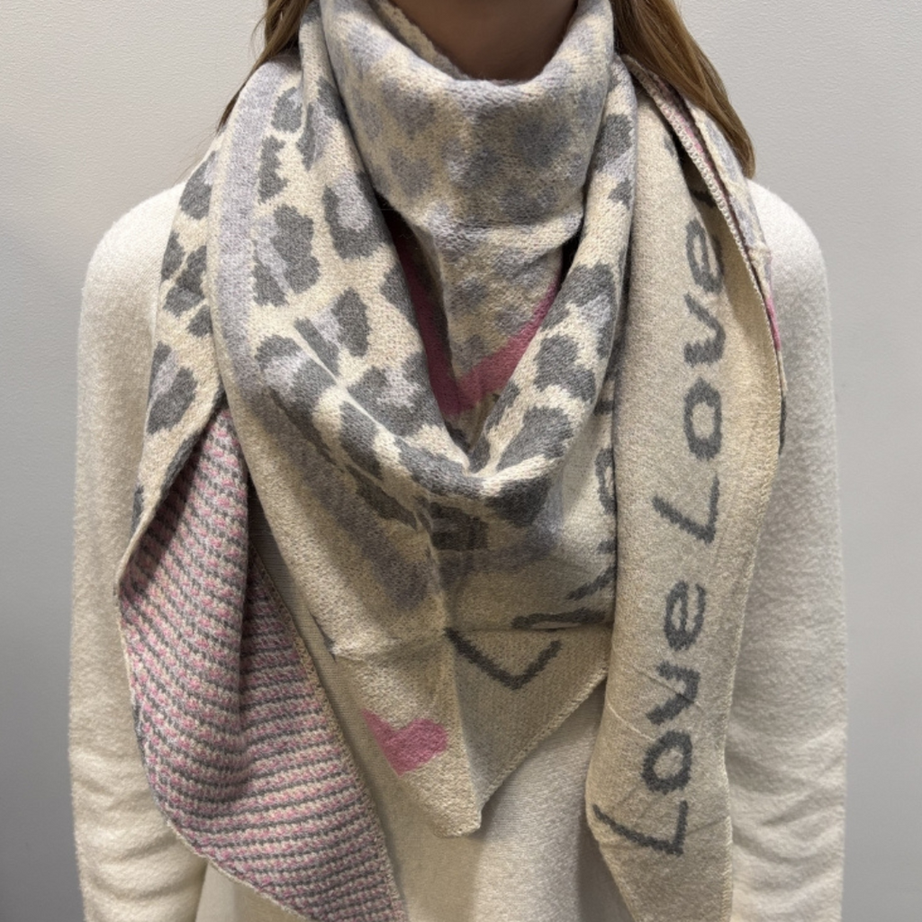 MARTA DU CHATEAU - TØRKLÆDE - CLIO 0746 - GREY/PINK