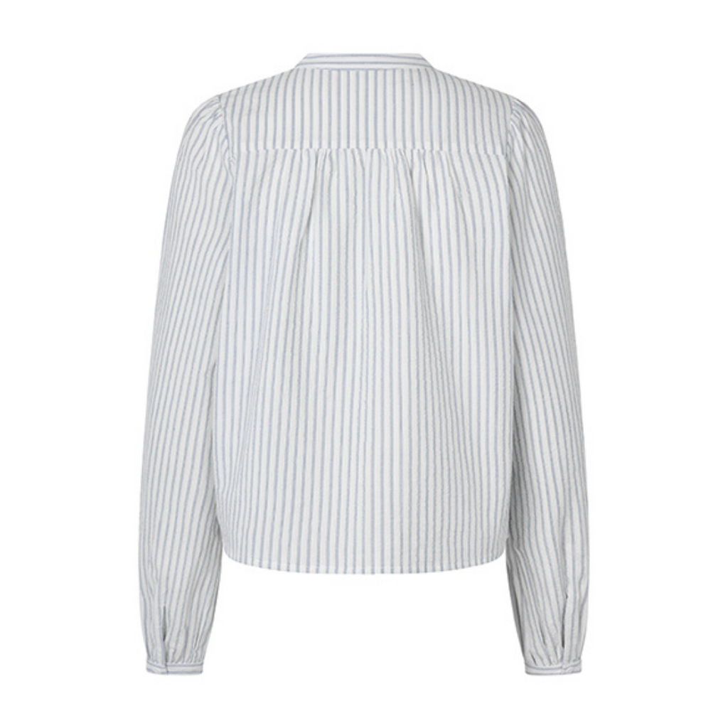 MBYM - SKJORTE - MATHILY 58619465 - LIGHT SUGAR BLUE STRIPE