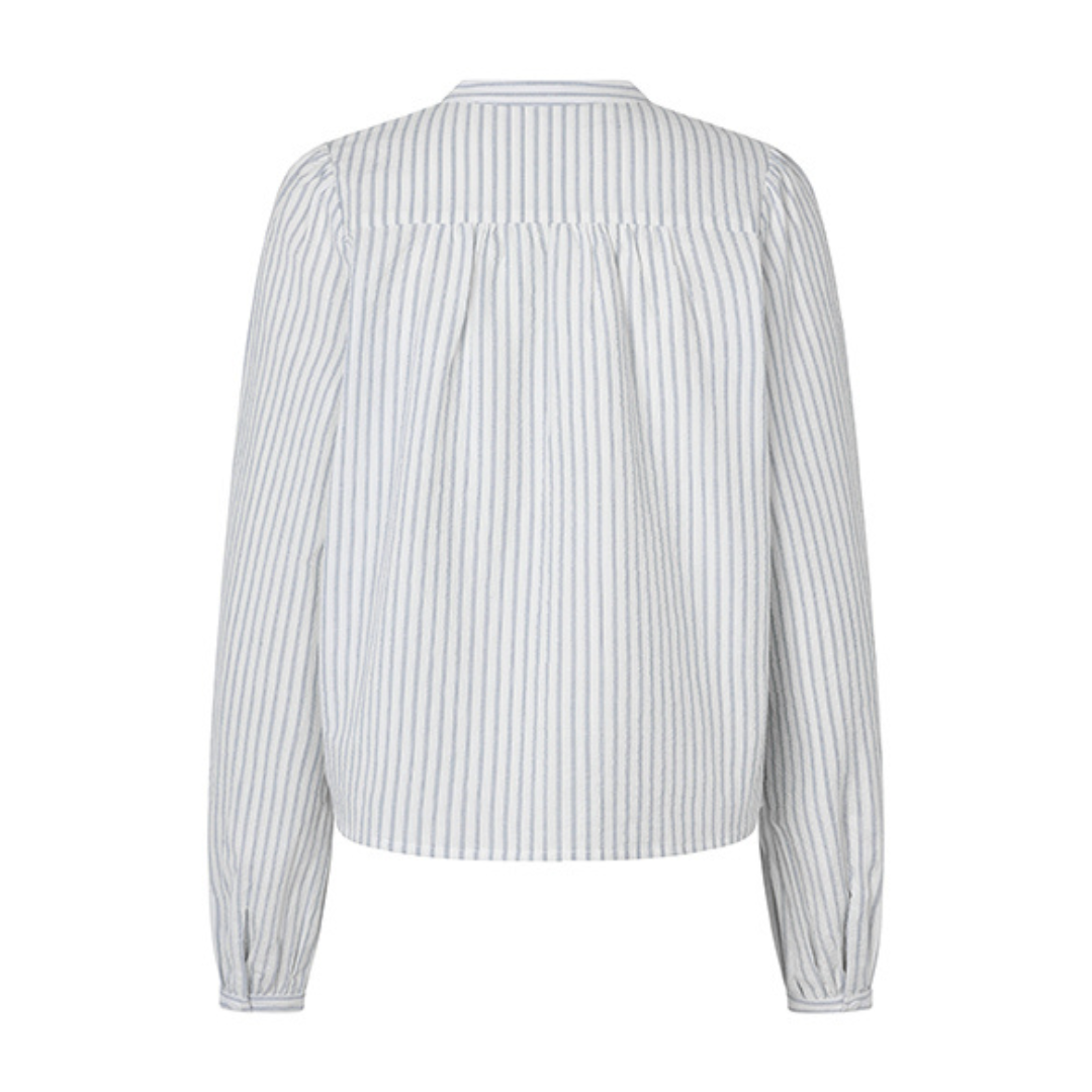 MBYM - SKJORTE - MATHILY 58619465 - LIGHT SUGAR BLUE STRIPE