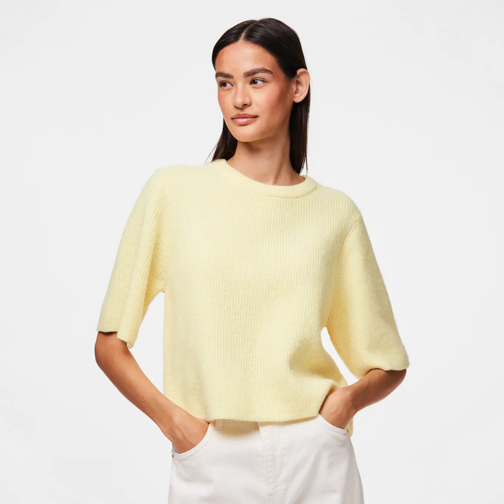 PIECES - STRIK - SILLY 17158204 - PALE BANANA MELANGE