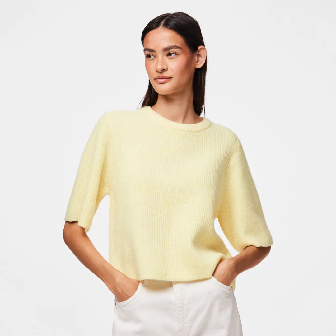 PIECES - STRIK - SILLY 17158204 - PALE BANANA MELANGE
