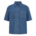 NÜMPH - SKJORTE - LUCIE 705597 - DARK BLUE DENIM