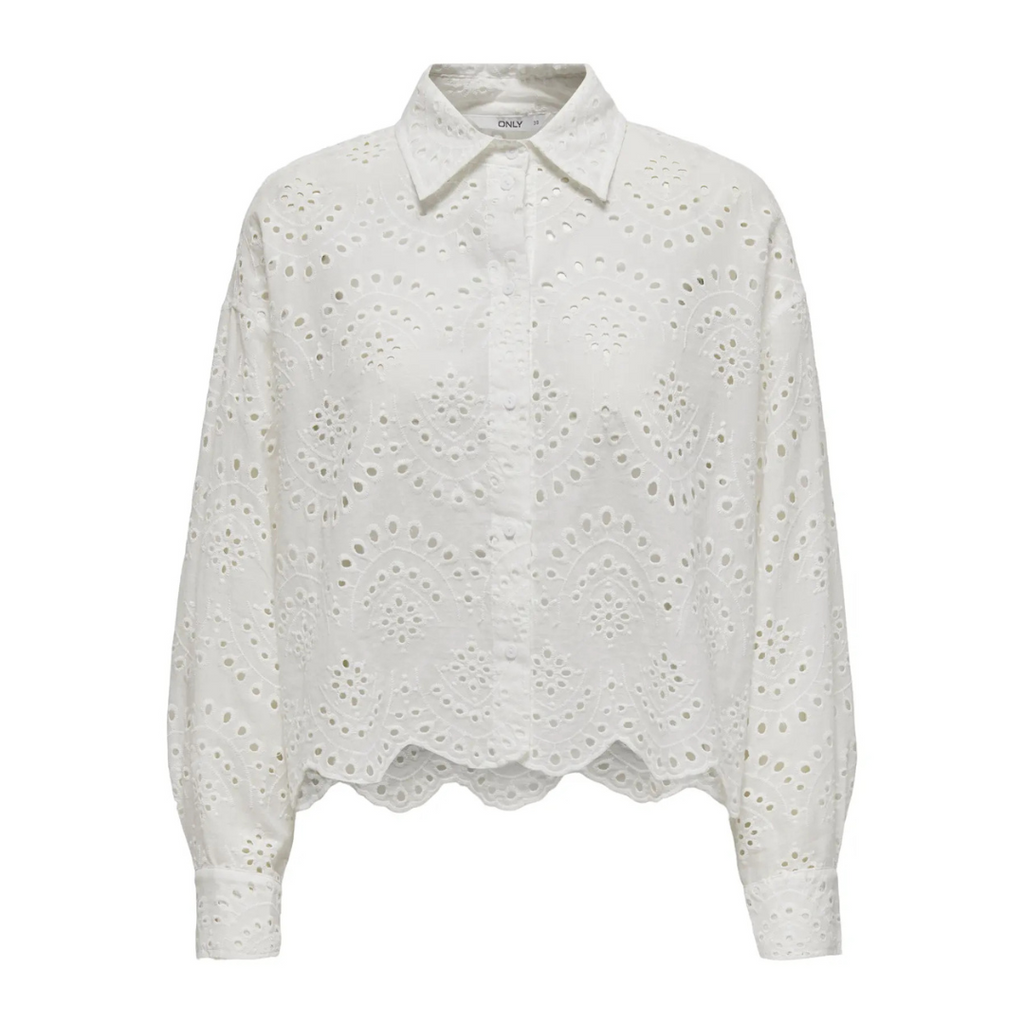 ONLY - SKJORTE - VALAIS 15269568 - CLOUD DANCER