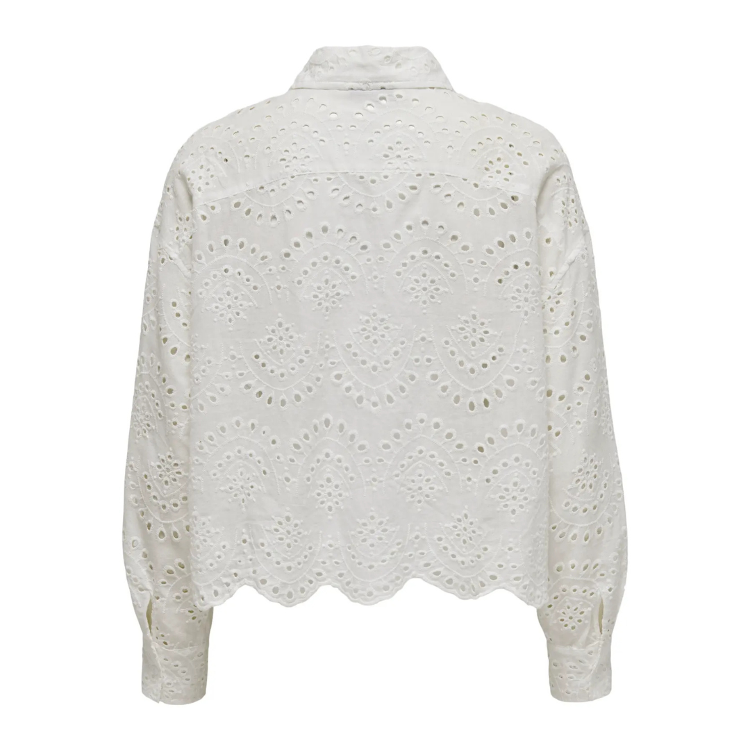 ONLY - SKJORTE - VALAIS 15269568 - CLOUD DANCER