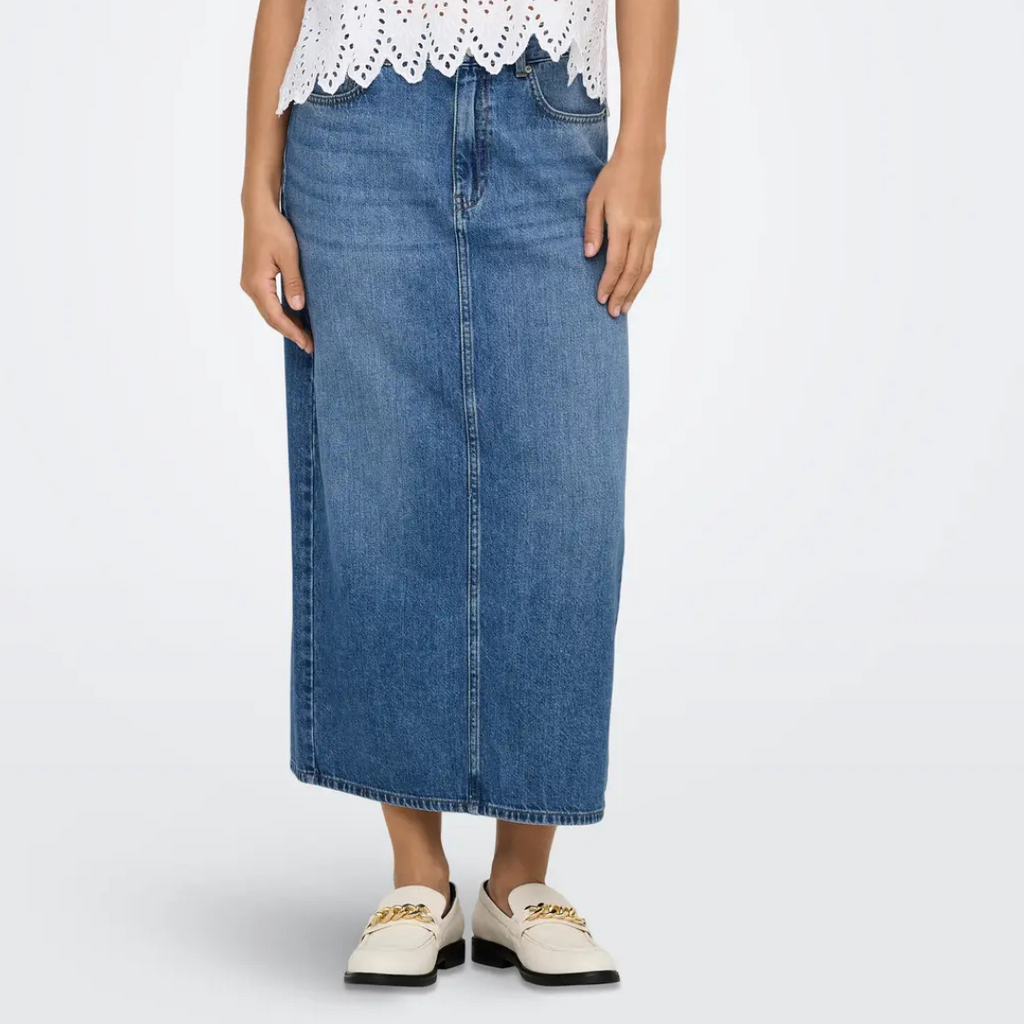ONLY - DENIM NEDERDEL - LUMI 15339976 - MEDIUM BLUE DENIM