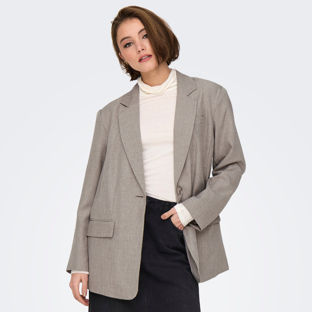 ONLY - BLAZER - LINDA BOYFRIEND 15328158 - FUNGI MELANGE