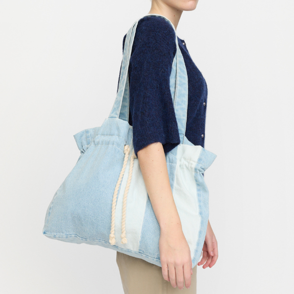 SOFT REBELS - TOTE BAG - MACY SR225-100 - MIXED DENIM