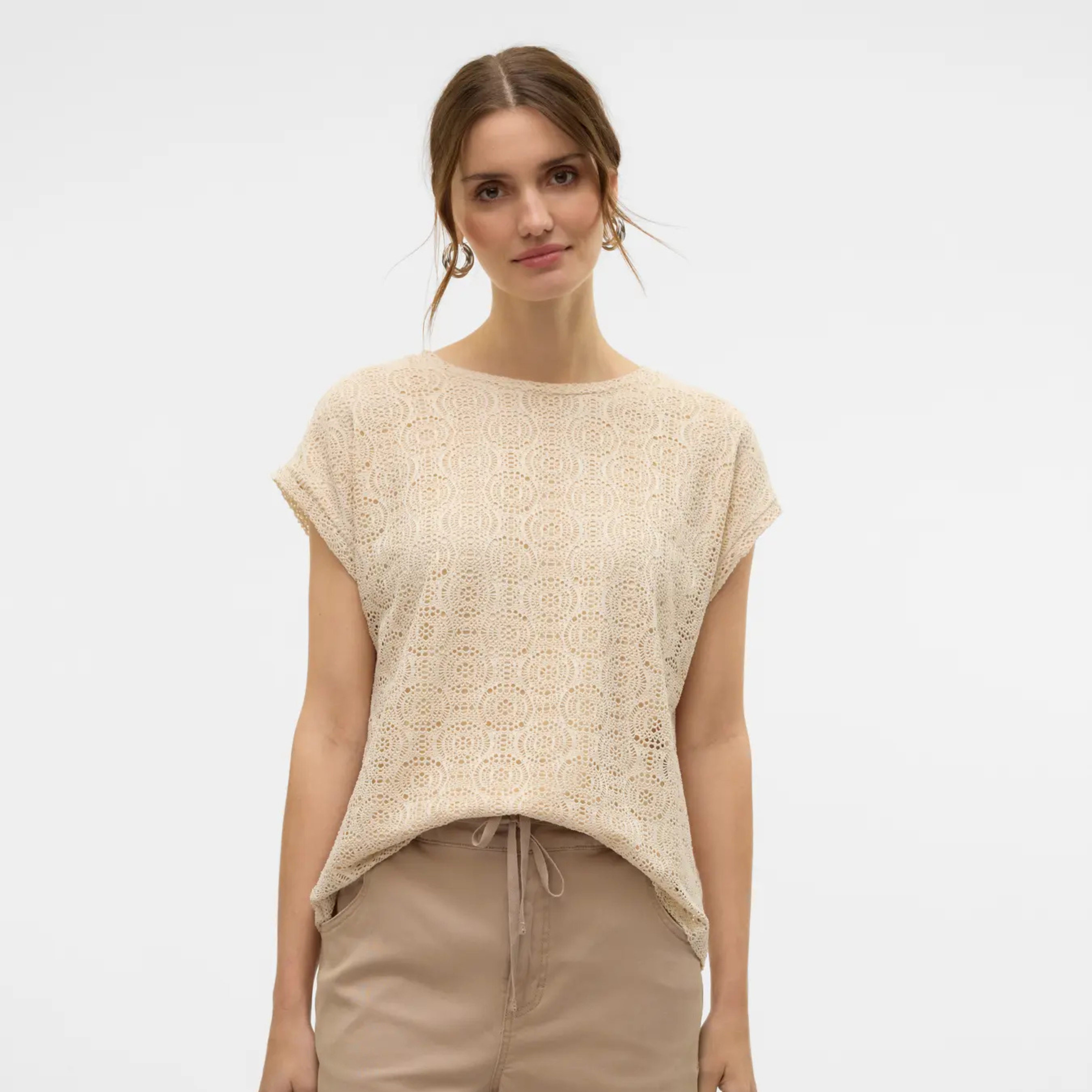 VERO MODA - T-SHIRT - MAYA AVA 10325017 - BIRCH