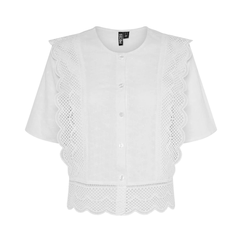 PIECES - TOP - SIMINNA 17156058 - CLOUD DANCER