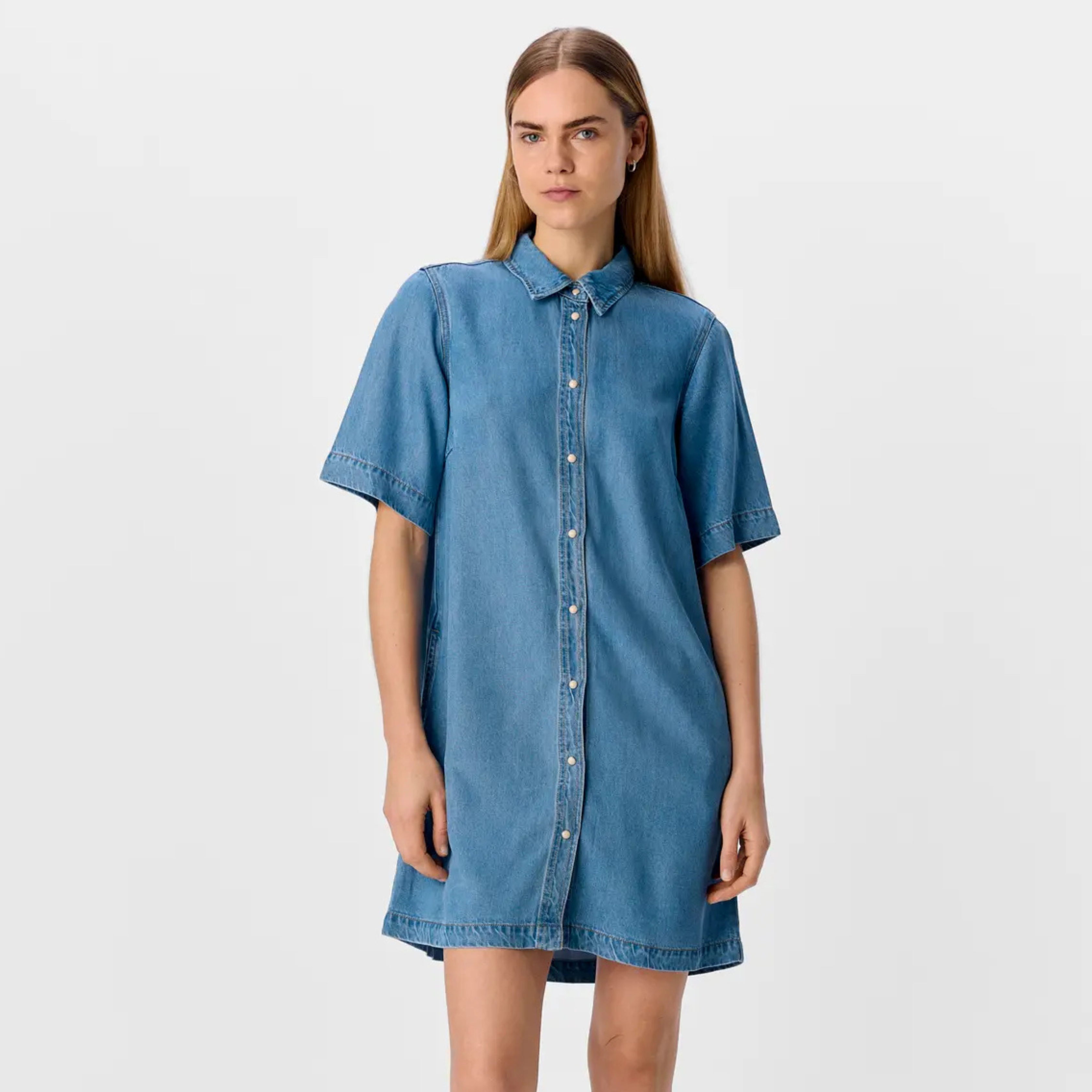 OBJECT - DENIM KJOLE - FRAME 23045685 - LIGHT BLUE DENIM