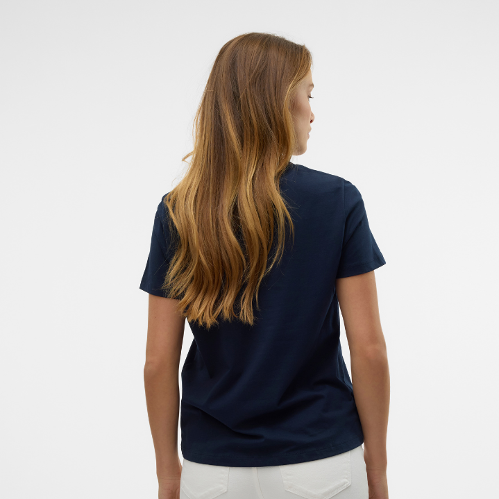 VERO MODA - T-SHIRT - LONNI 10328159 - NAVY BLAZER/PUZZLE