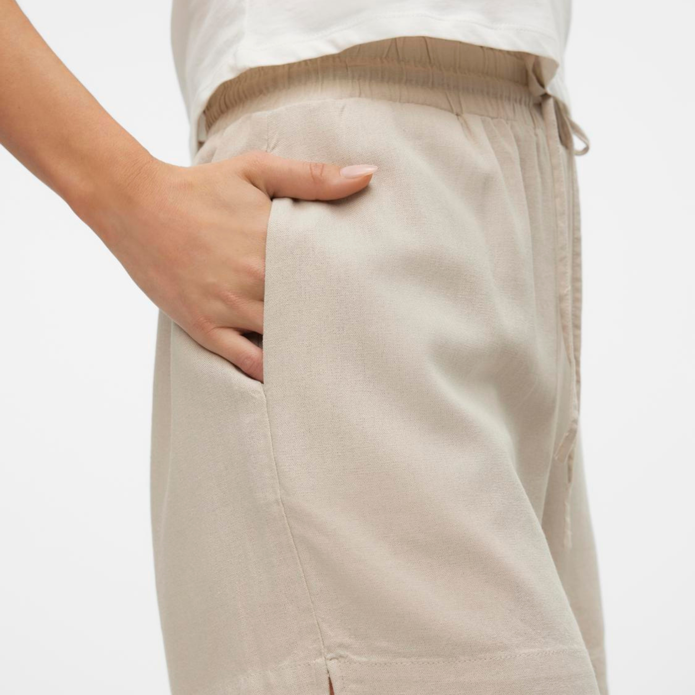 VERO MODA - SHORTS - MYMILO PAPERBAG 10303668 - SILVER LINING