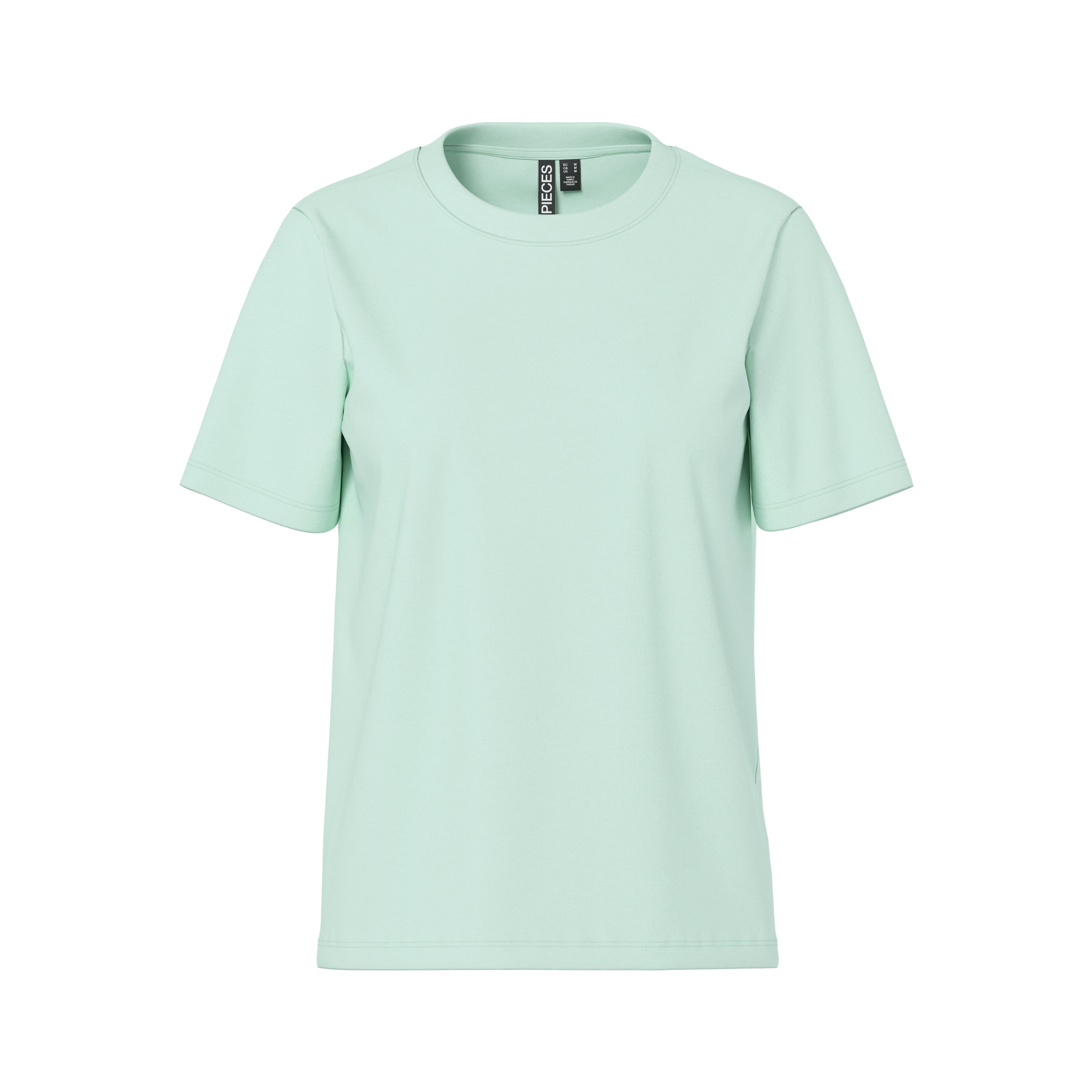 PIECES - T-SHIRT - RIA SOLID 17140802 - DUSTY AQUA