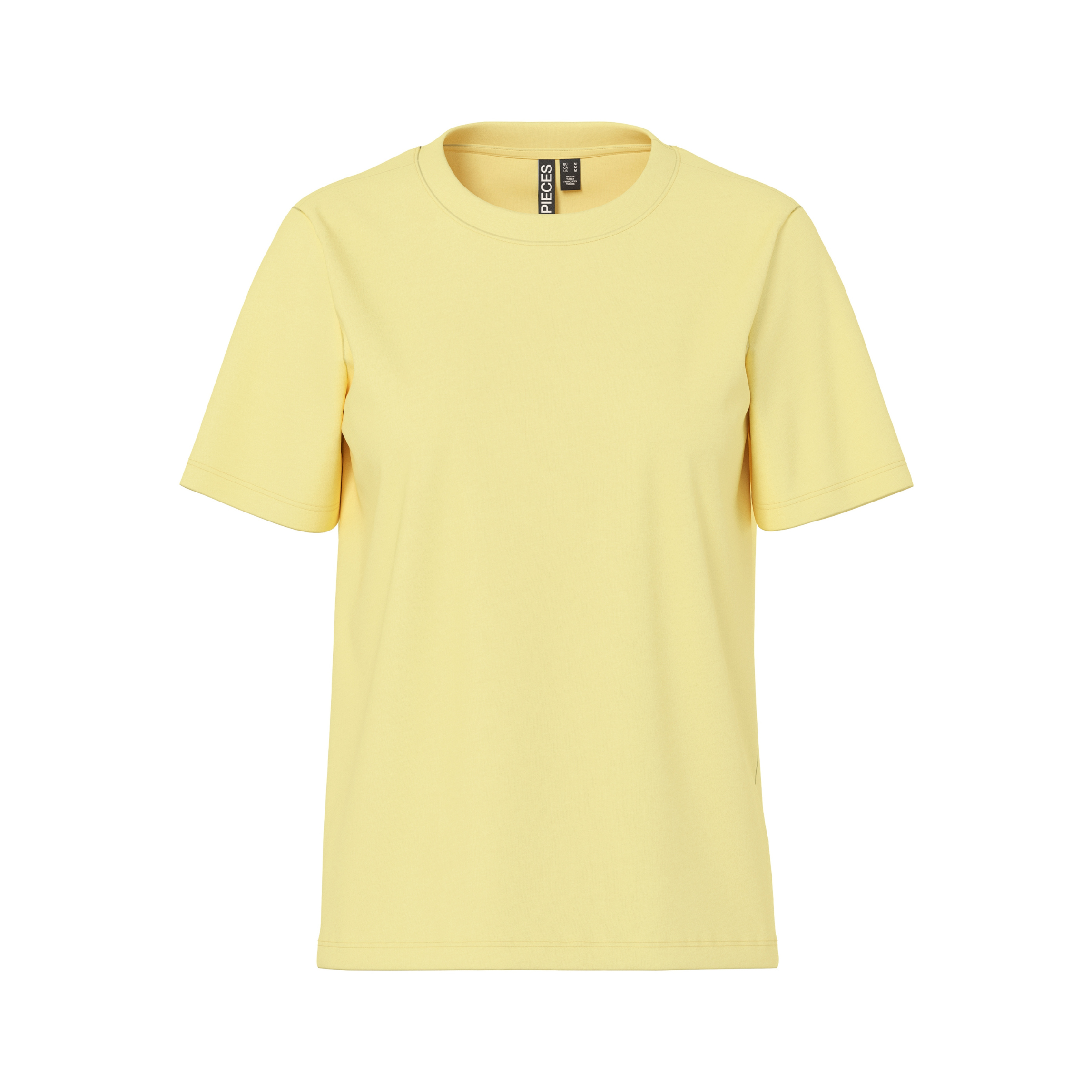 PIECES - T-SHIRT - RIA SOLID 17140802 - PALE BANANA