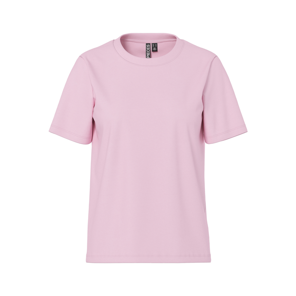 PIECES - T-SHIRT - RIA SOLID 17140802 - ROSEATE SPOONBILL
