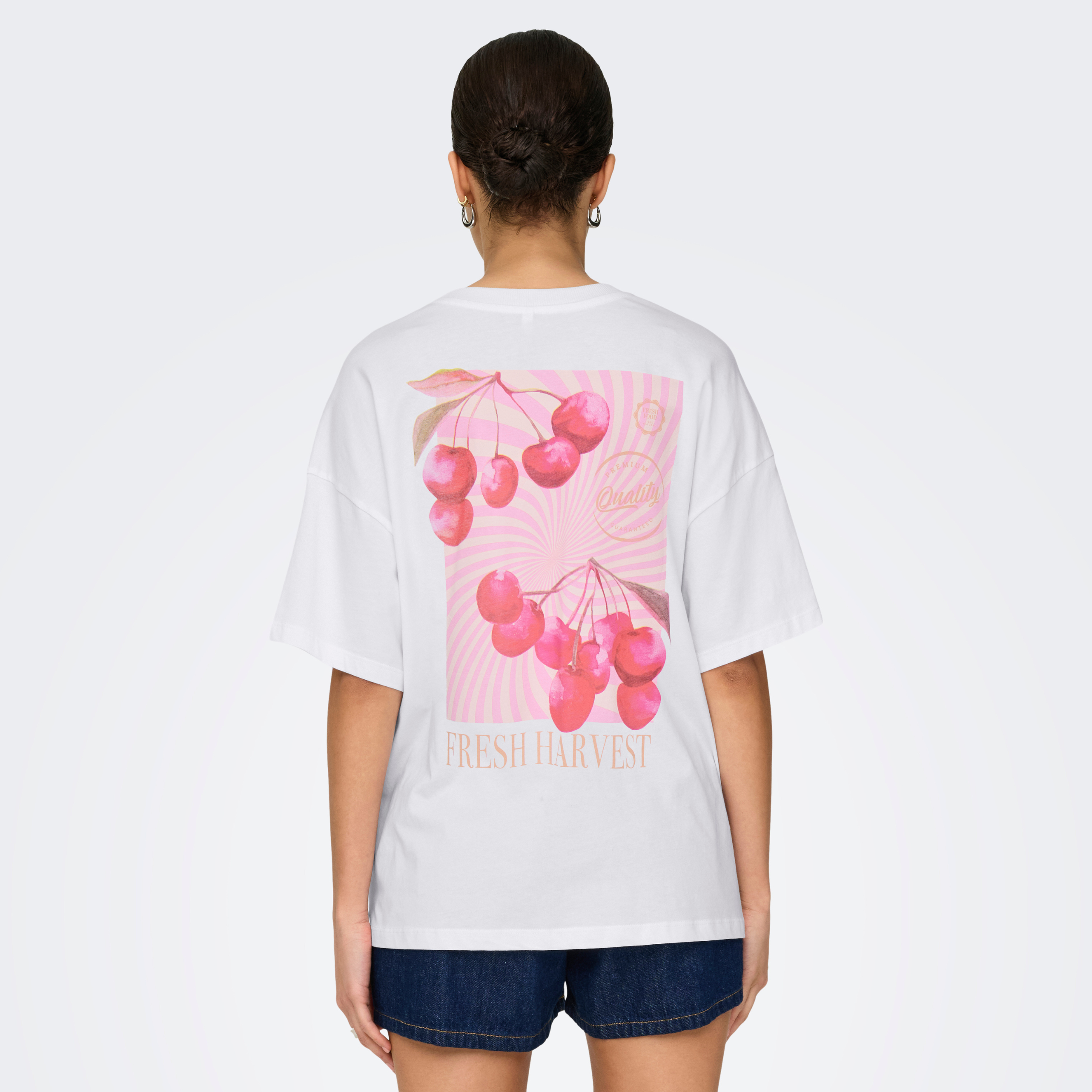 ONLY - T-SHIRT - VIVVI 15346761 - BRIGHT WHITE/HARVEST