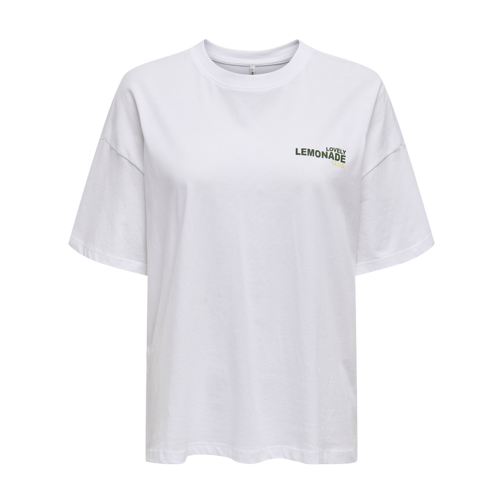 ONLY - T-SHIRT - VIVVI 15346761 - BRIGHT WHITE/LEMONADE