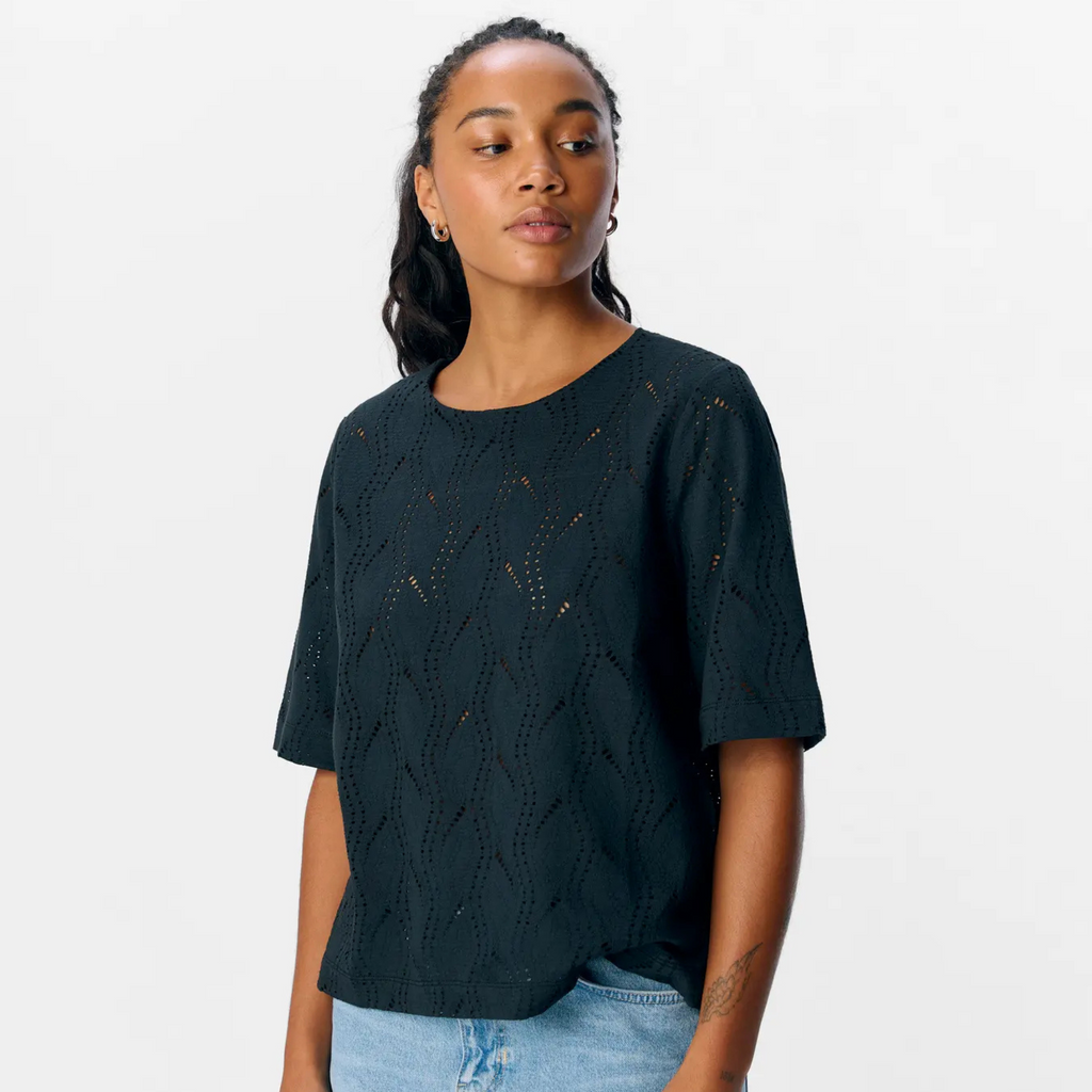 OBJECT - BLUSE - AVA 23045695 - SORT