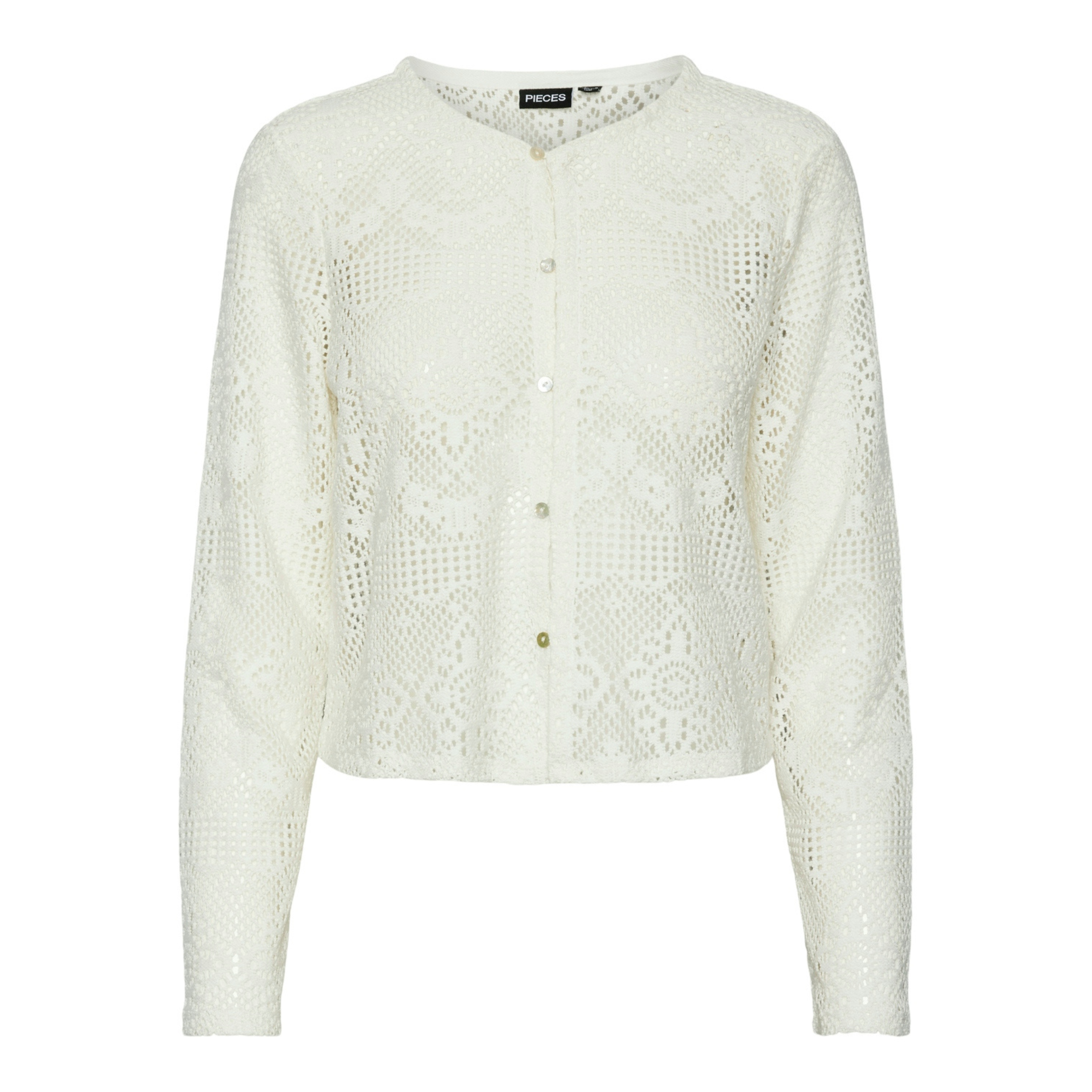 PIECES - CARDIGAN - KADDI 17151088 - CLOUD DANCER