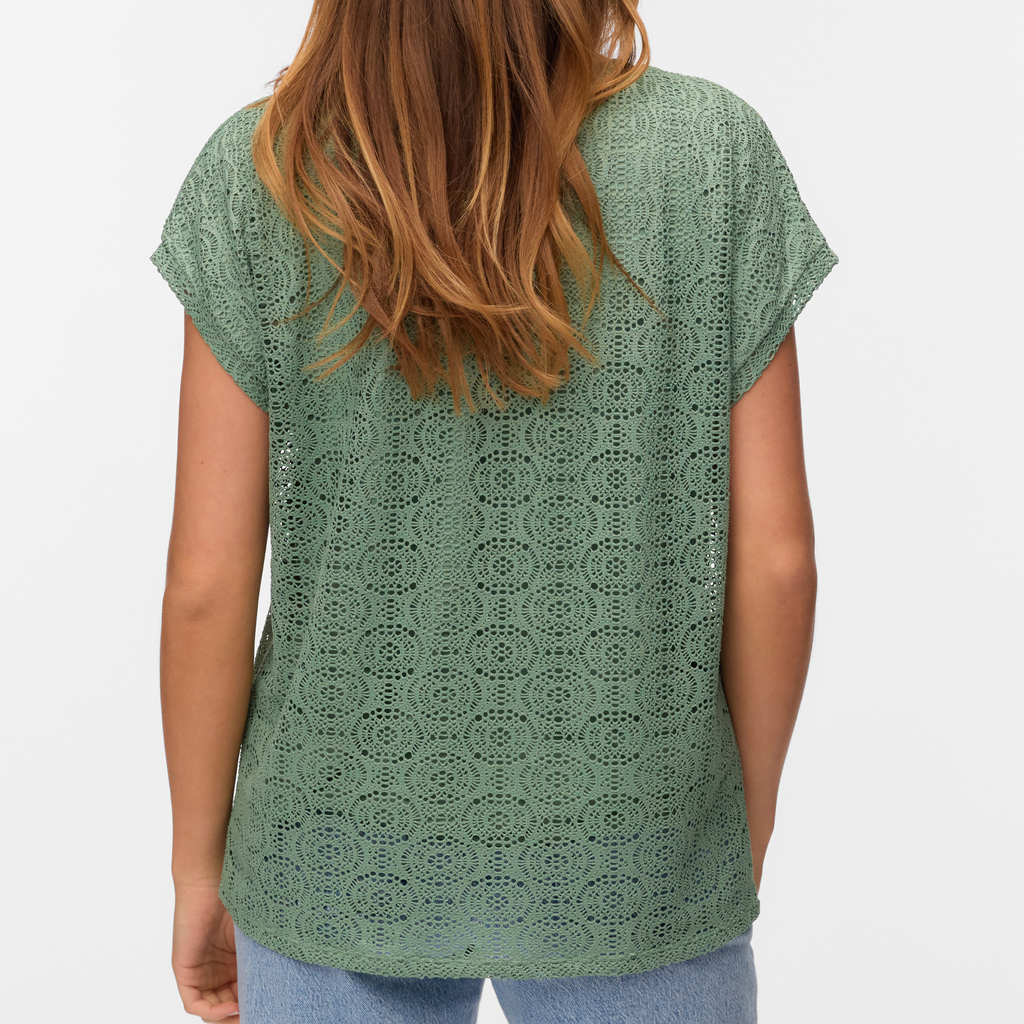 VERO MODA - T-SHIRT - MAYA AVA 10325017 - HEDGE GREEN