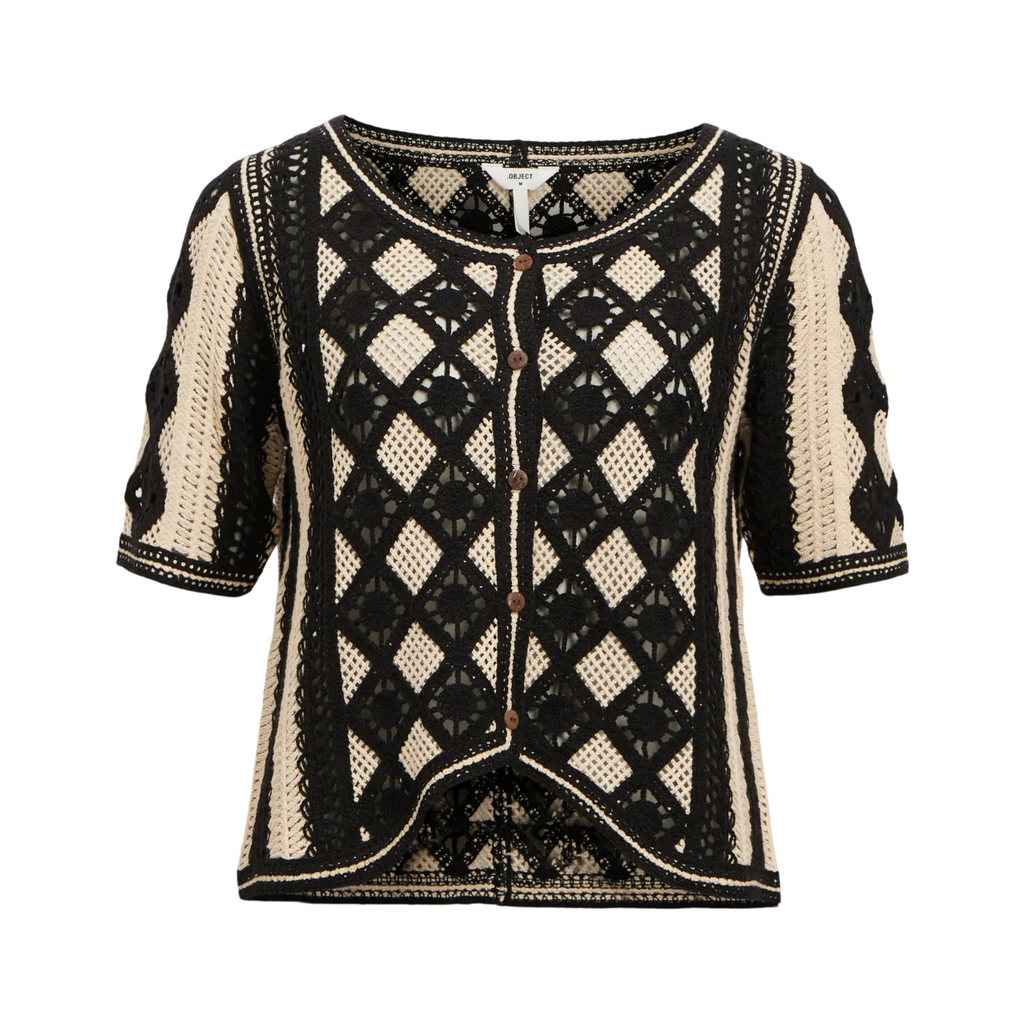 OBJECT - CARDIGAN - WASILA 23046323 - SANDSHELL/BLACK